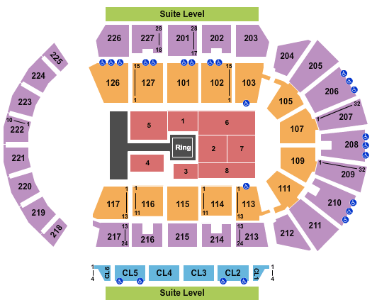Adventist Health Arena WWE Seating Chart